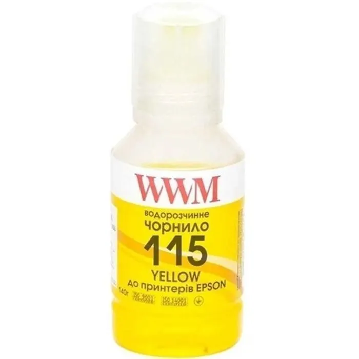 Чернила WWM Epson L8160/L8180 140г Yellow (E115Y) KeyLock (E115Y-WWM)