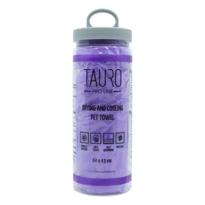 Полотенце для животных Tauro Pro Line для сушки и охлаждения 64х43 см пурпурный (JOY63236)