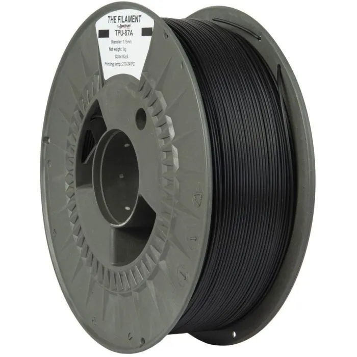 Пластик для 3D-принтера The Filament TPU-87A 1.75mm BLACK 1kg (TF-24131)