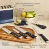 Набор ножей Tefal EverSharp Pro з блоком 6 предметів синій (K297S744) изображение 8