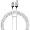 Дата кабель USB AM to USB-C 1.0m 100W white Baseus (CAKW000602) изображение 2