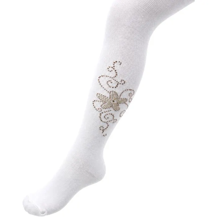 Колготки детские BNM со стразами (M0C0302-1156-11G-white)