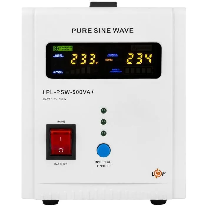 Пристрій безперебійного живлення LogicPower LPL-PSW-500VA+ ( 350W ) 12V (37713)