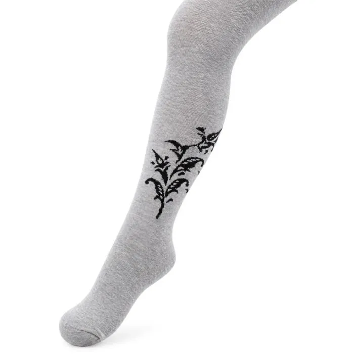 Колготки детские BNM с цветами (M0C0301-1215-5G-lightgray)
