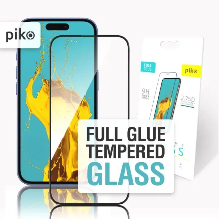 Скло захисне Piko Full Glue Apple iPhone 16 Black (1283126593383)