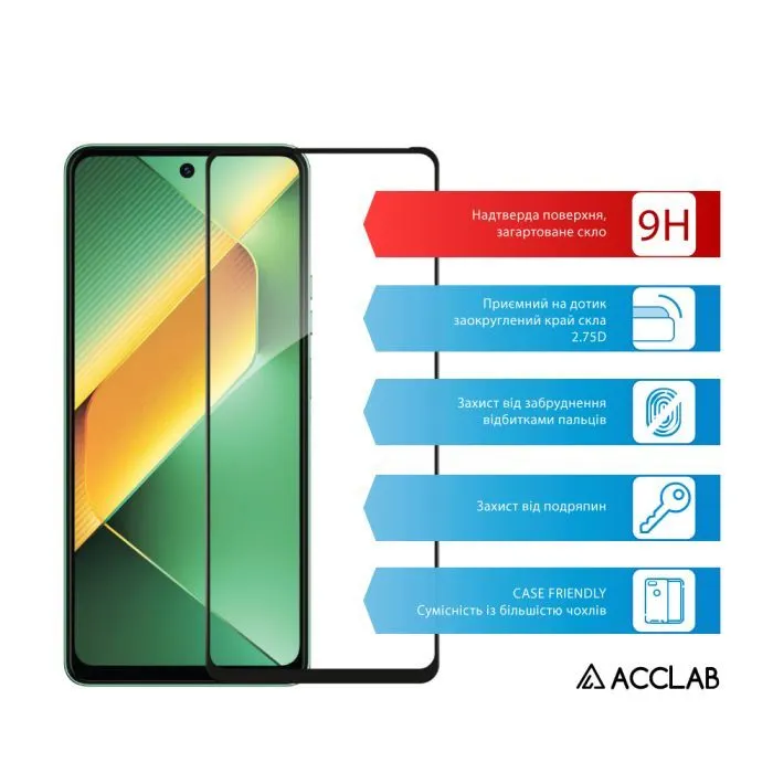 Скло захисне ACCLAB Full Glue Tecno Pova 6 Neo Black (1283126593222) зображення 3