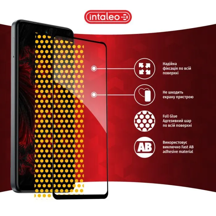 Скло захисне Intaleo Full Glue Tecno Spark 20 Pro Black (1283126592379) зображення 7