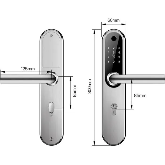Розумний замок SEVEN LOCK SL-7768BF (85) black (SL7768BF(85)b) зображення 5