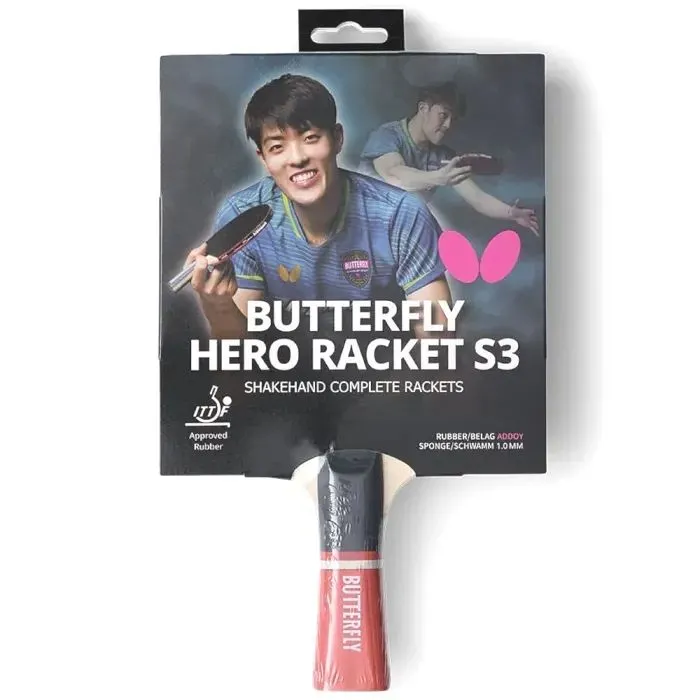 Ракетка для настільного тенісу Butterfly HERO Racket S3 Dang Qiu (6251730002) (932286) зображення 6