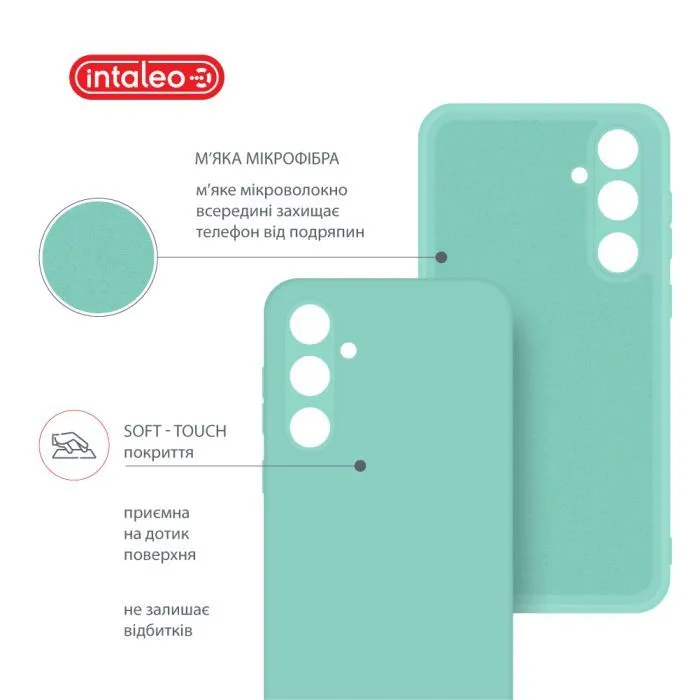 Чохол до мобільного телефона Intaleo Silicone Samsung Galaxy A55 Light Blue (1283126600272) зображення 5