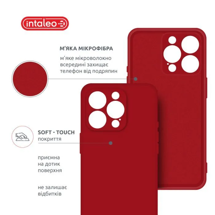 Чохол до мобільного телефона Intaleo SoftShell Apple iPhone 16 Pro Max Red (1283126609343) зображення 5