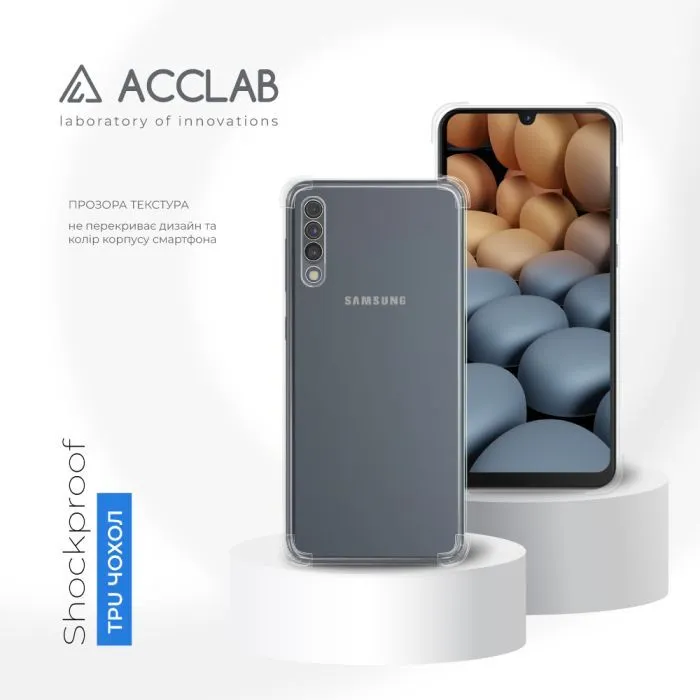 Чохол до мобільного телефона ACCLAB ShockProof Samsung Galaxy A50 Transparent (1283126565540) зображення 4