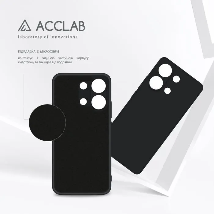 Чохол до мобільного телефона ACCLAB SoftShell Xiaomi Redmi Note 13 4G Black (1283126592157) зображення 5