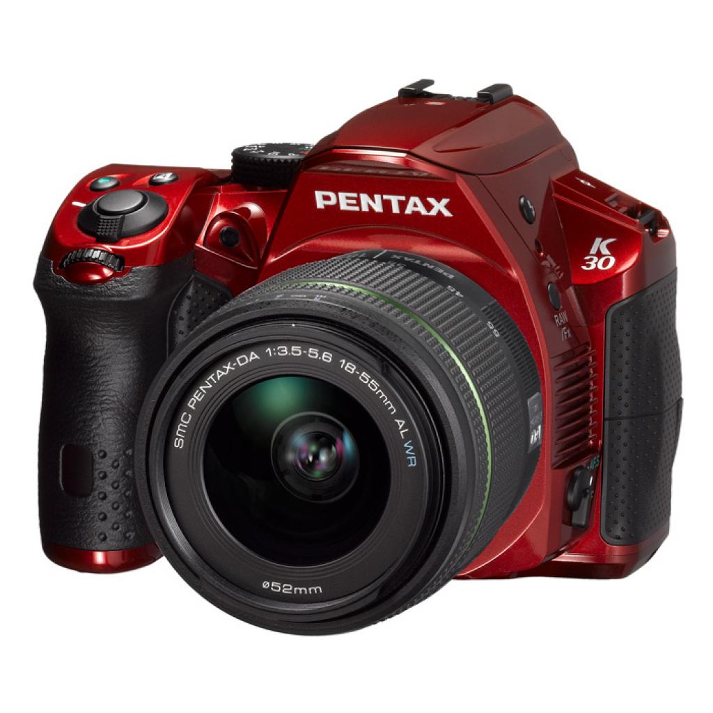 Цифровой фотоаппарат Pentax K-30 crystal red + DA 18-55mm WR (14616)