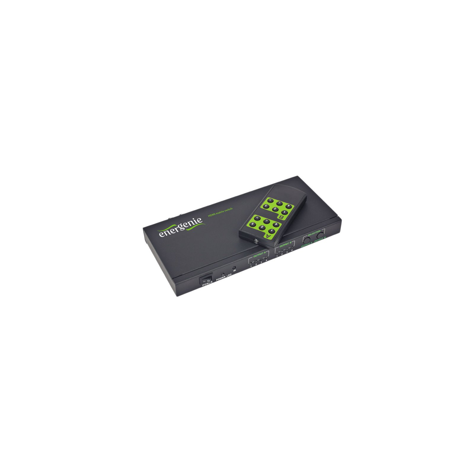 Комутатор відео EnerGenie HDMI, (4 вх, 2 вых) (DSW-HDMI-41)
