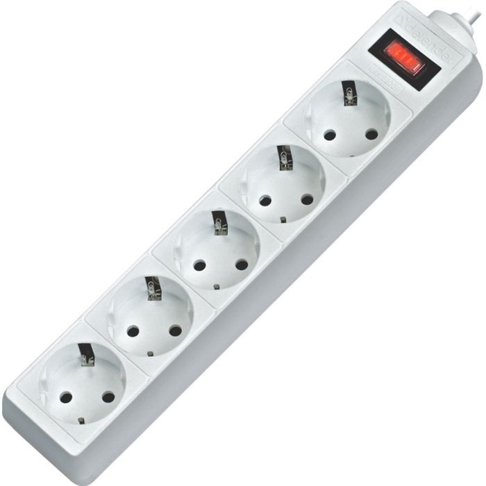 Сетевой фильтр питания Defender ES 5m 5 роз. white (99483)