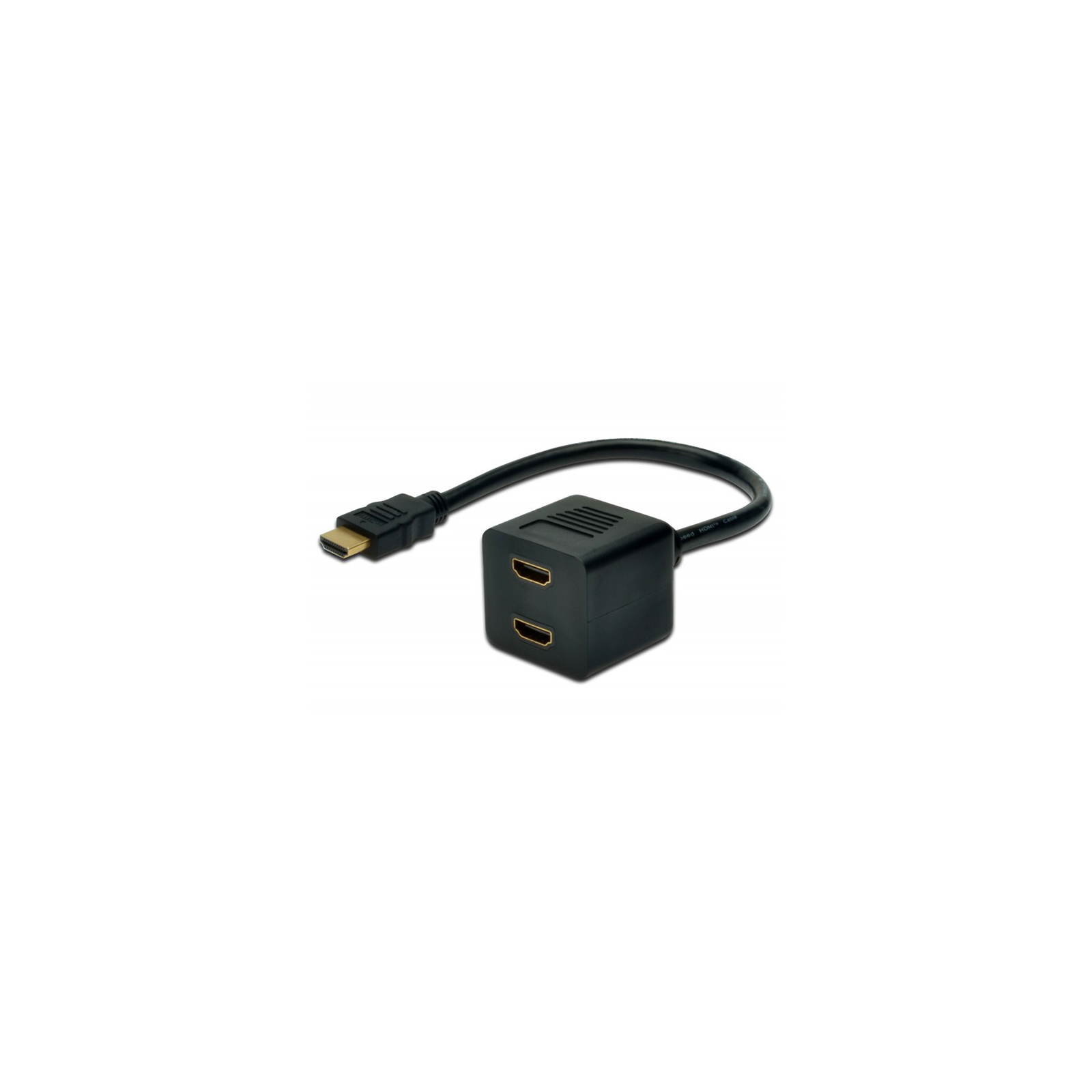 Кабель мультимедійний HDMI F to 2xHDMI M Digitus (AK-330400-002-S)