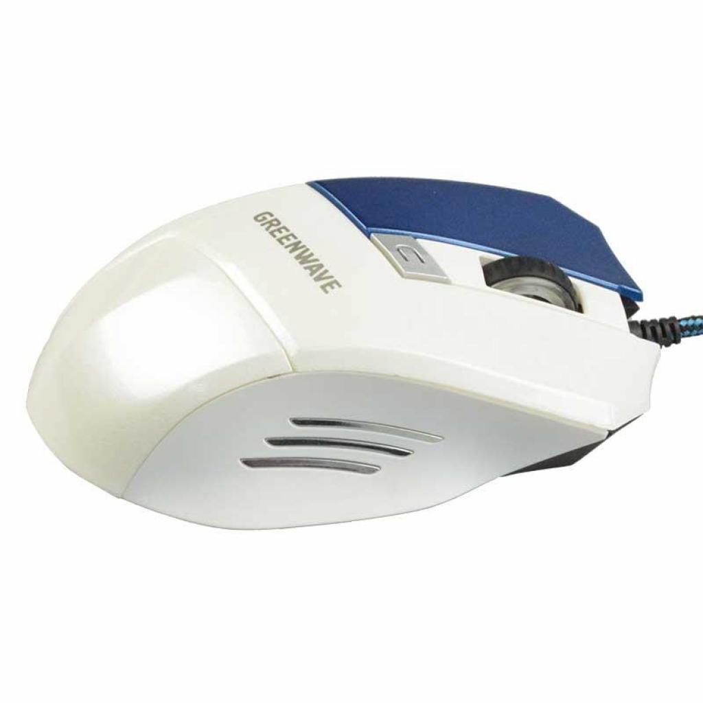 Мишка Greenwave MX-555L USB, white-blue (R0013757) зображення 3