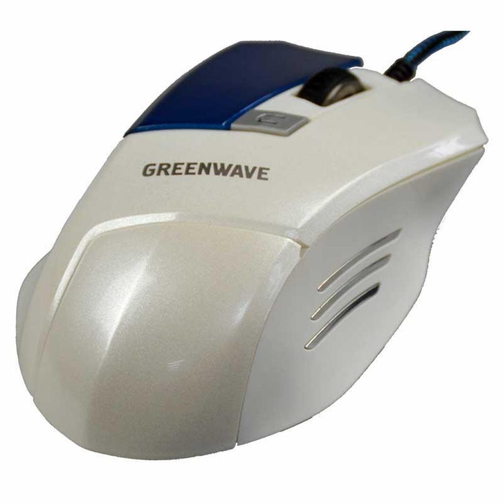 Мышка Greenwave MX-555L USB, white-blue (R0013757)