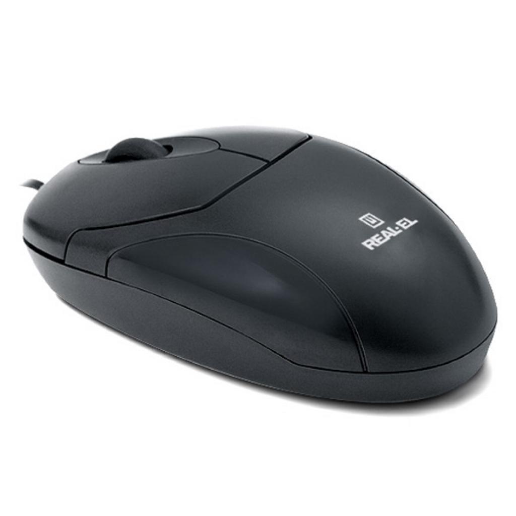 Мишка REAL-EL RM-212, USB, black зображення 2