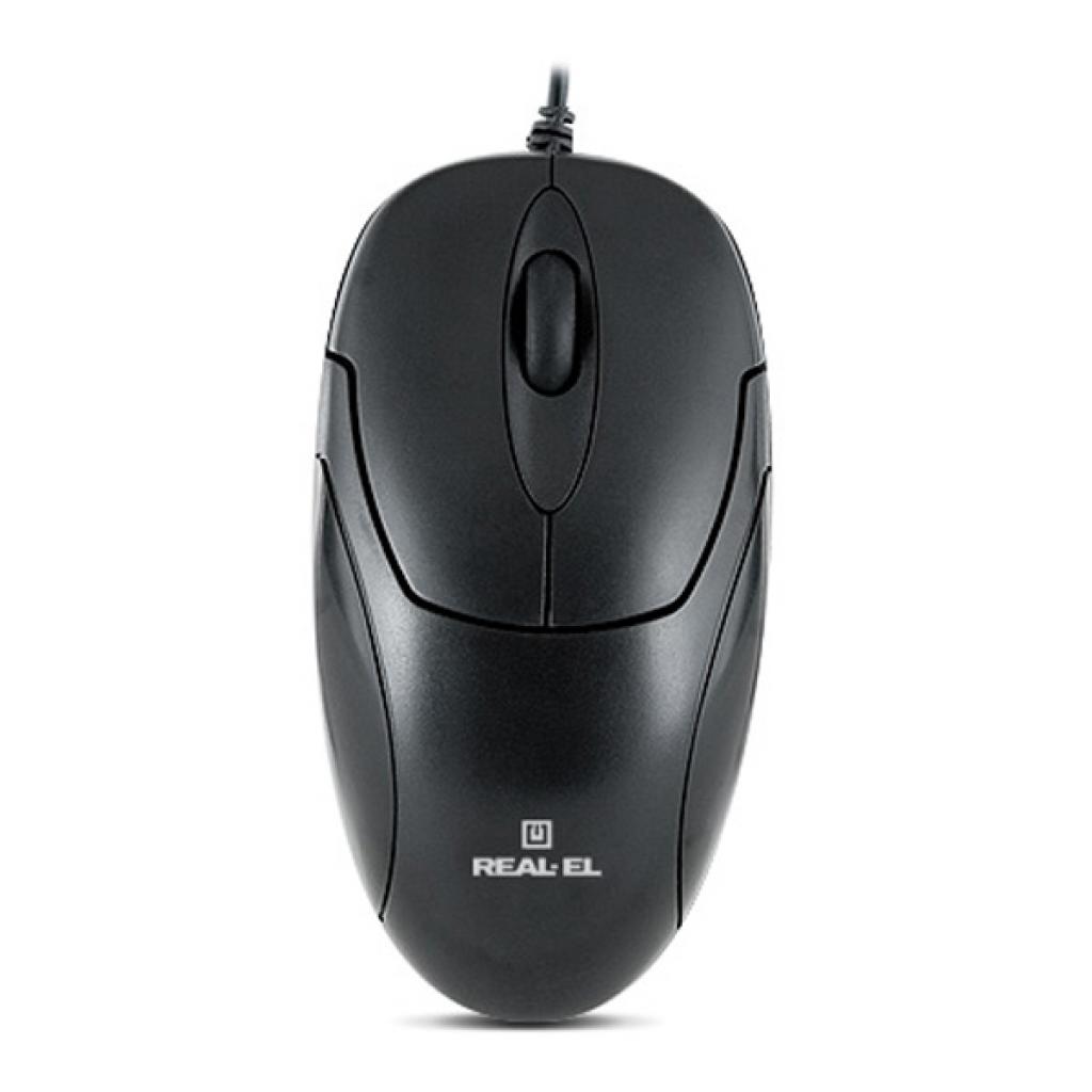 Мишка REAL-EL RM-212, USB, black зображення 3