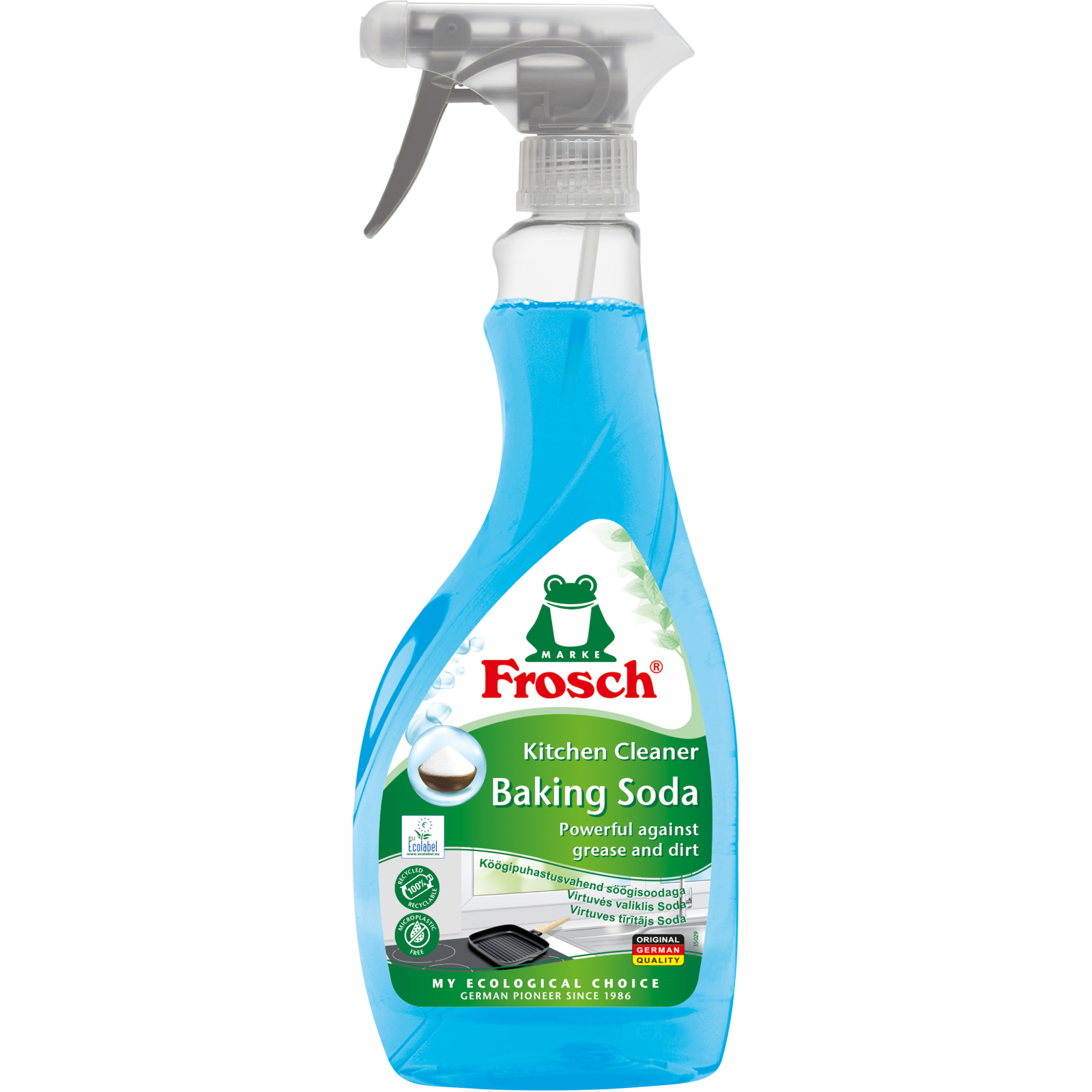 Спрей для чистки ванн Frosch Универсальный Сода 500 мл (4009175164506/4001499152061)