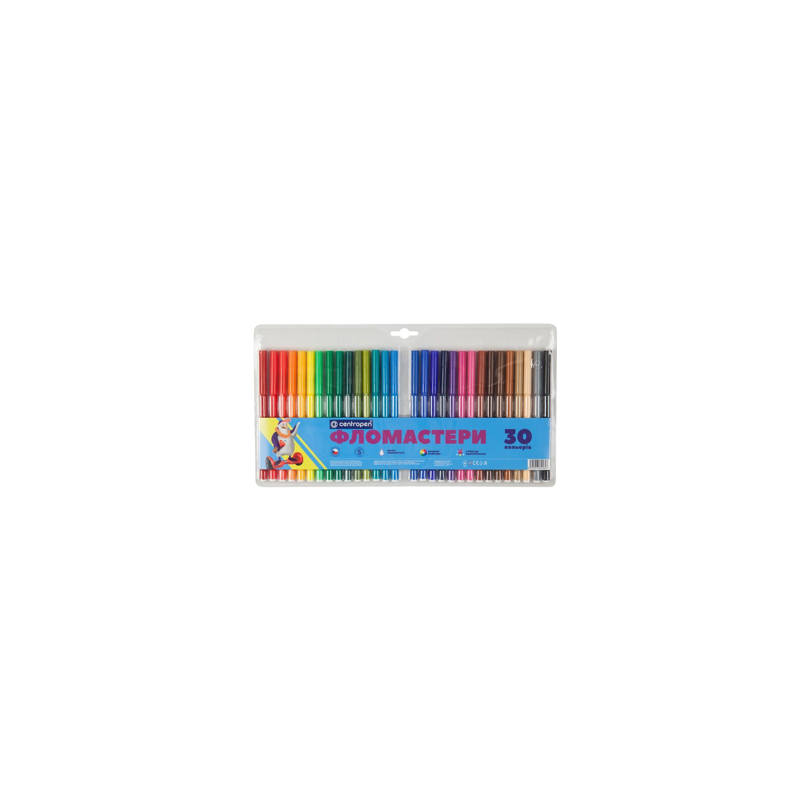 Фломастери Centropen 7790/30 Washable, 30 colors (7790/30 ТП)