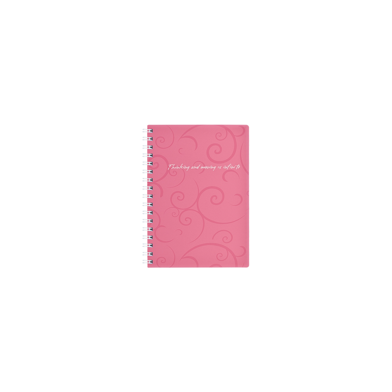 Блокнот Buromax spiral side, А6, 80sheets, Barocco, square, pink (BM.2589-610)