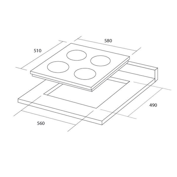 Варочна поверхня Pyramida VCH 640/1 UCC зображення 7