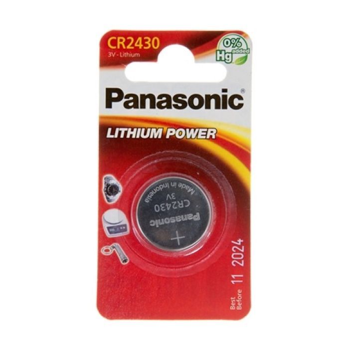Батарейка Panasonic CR 2430 * 1 LITHIUM (CR-2430EL/1B)