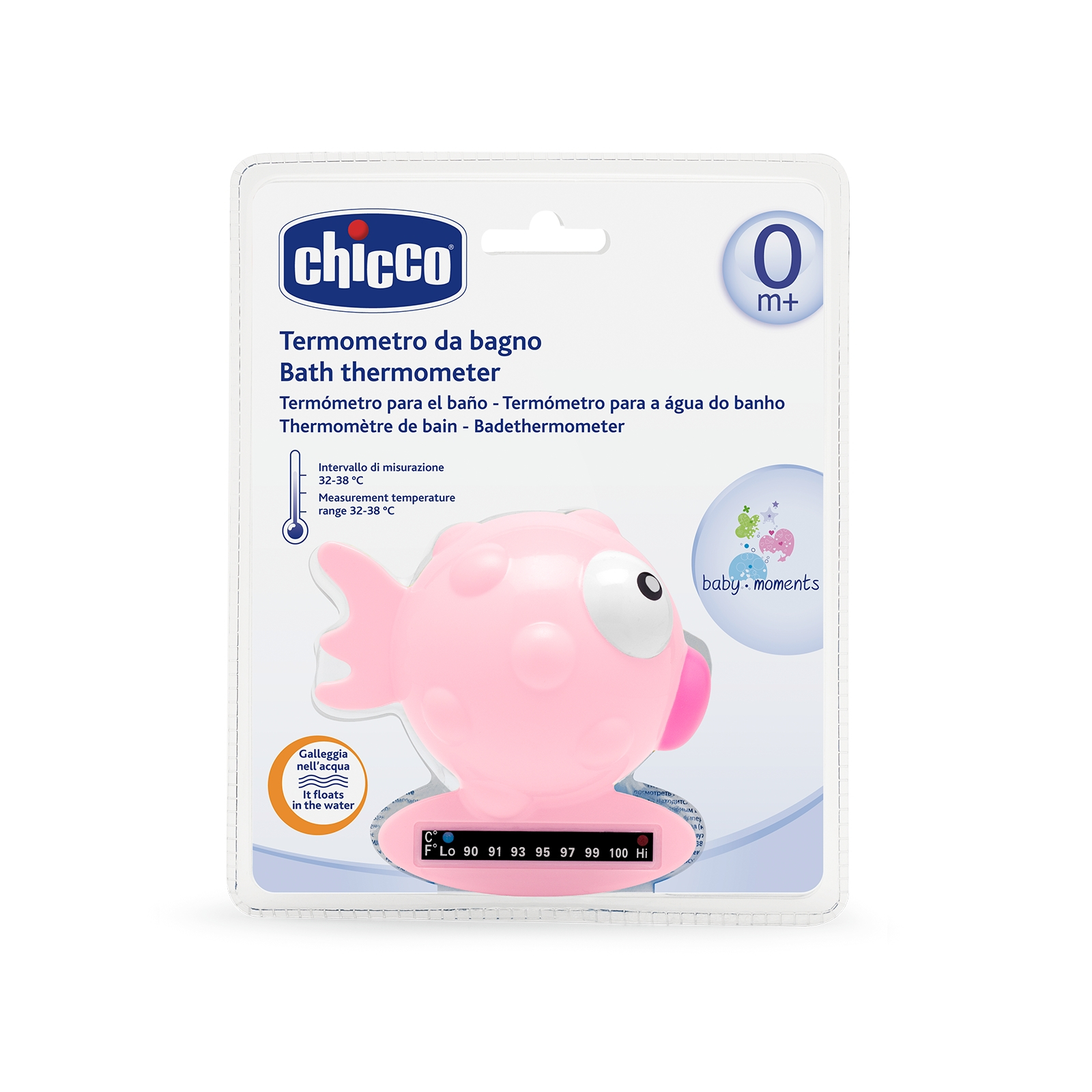Термометр для води Chicco Рыбка розовый (06564.10)