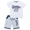 Набор детской одежды Breeze футболка "Brooklyn ATH" с шортами (8932-140B-white)