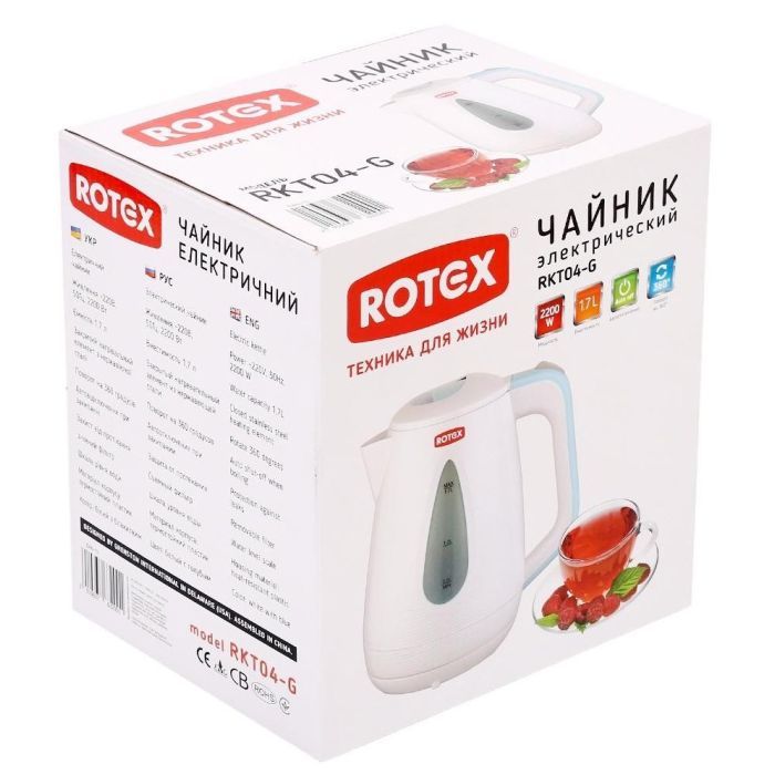 Електрочайник Rotex RKT04-G зображення 3