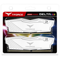 Модуль памяти для компьютера DDR4 16GB (2x8GB) 2666 MHz T-Force Delta White RGB Team (TF4D416G2666HC15BDC01) изображение 3
