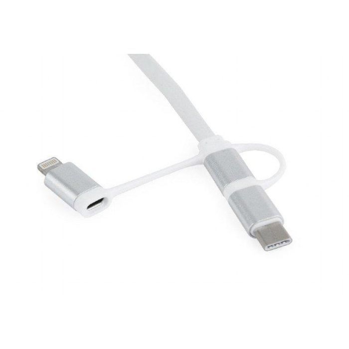 Дата кабель USB 2.0 AM to Lightning + Micro 5P + USB-C 1.0m Cablexpert (CC-USB2-AMLM32-1M-W) зображення 5