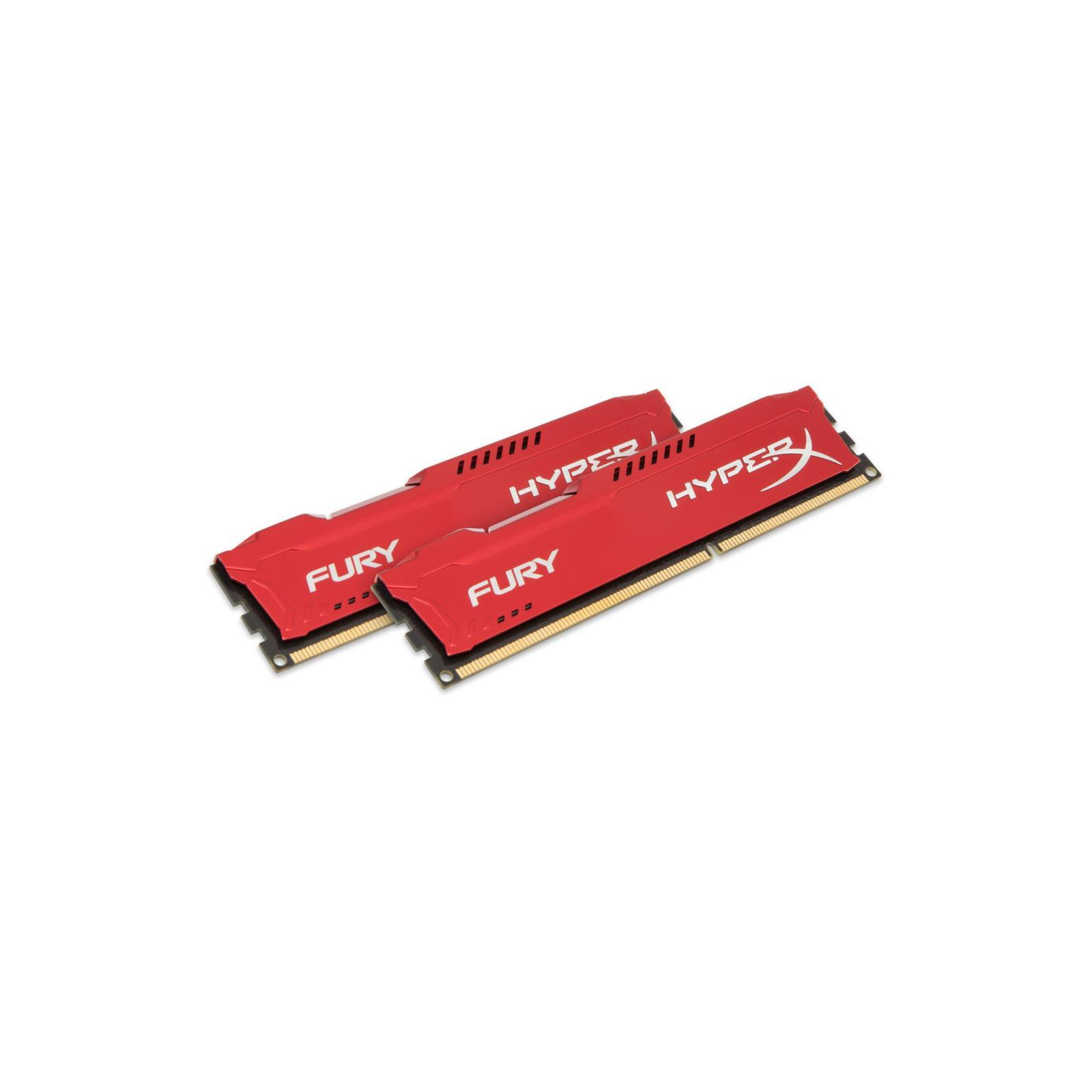 Модуль памяти для компьютера DDR4 16GB (2x8GB) 3466 MHz HyperX FURY Red Kingston Fury (ex.HyperX) (HX434C19FR2K2/16) изображение 2