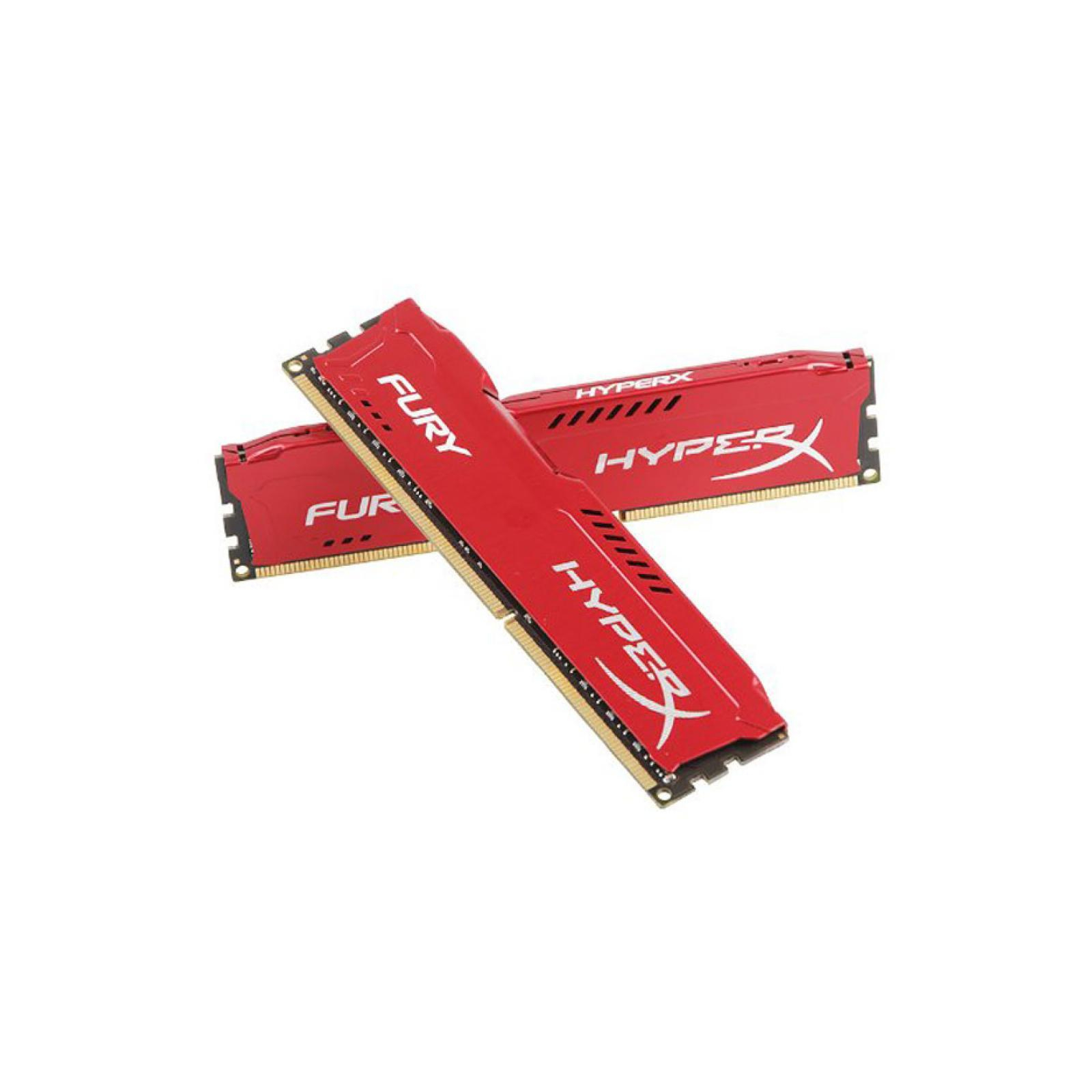 Модуль памяти для компьютера DDR4 16GB (2x8GB) 3466 MHz HyperX FURY Red Kingston Fury (ex.HyperX) (HX434C19FR2K2/16) изображение 3