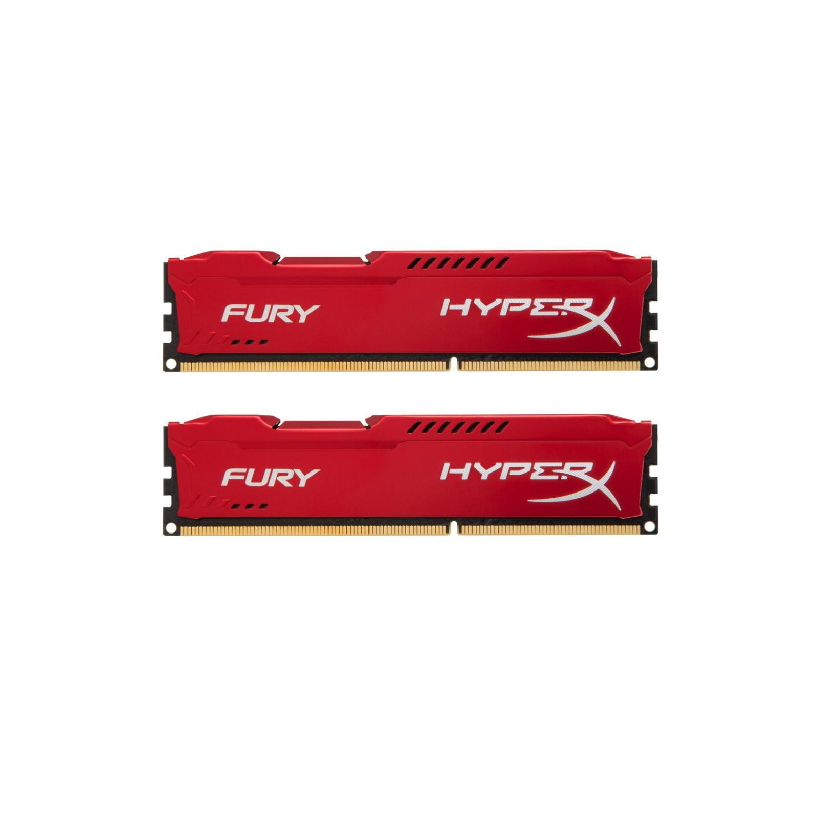 Модуль пам'яті для комп'ютера DDR4 16GB (2x8GB) 3466 MHz HyperX FURY Red Kingston Fury (ex.HyperX) (HX434C19FR2K2/16)
