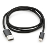 Дата кабель USB 2.0 AM to Lightning 1m LED black Vinga (VCPDCLLED1BK) зображення 2