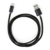 Дата кабель USB 2.0 AM to Lightning 1m LED black Vinga (VCPDCLLED1BK) зображення 3