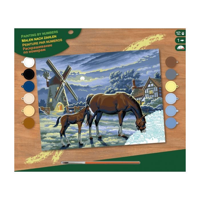 Набір для творчості Sequin Art PAINTING BY NUMBERS SENIOR Evening Pasture (SA0429)