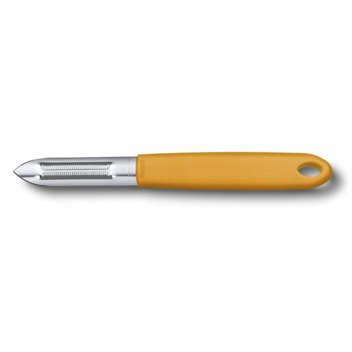 Овочечистка Victorinox 165 мм, серрейторное лезвие, оранжевая (7.6077.9)