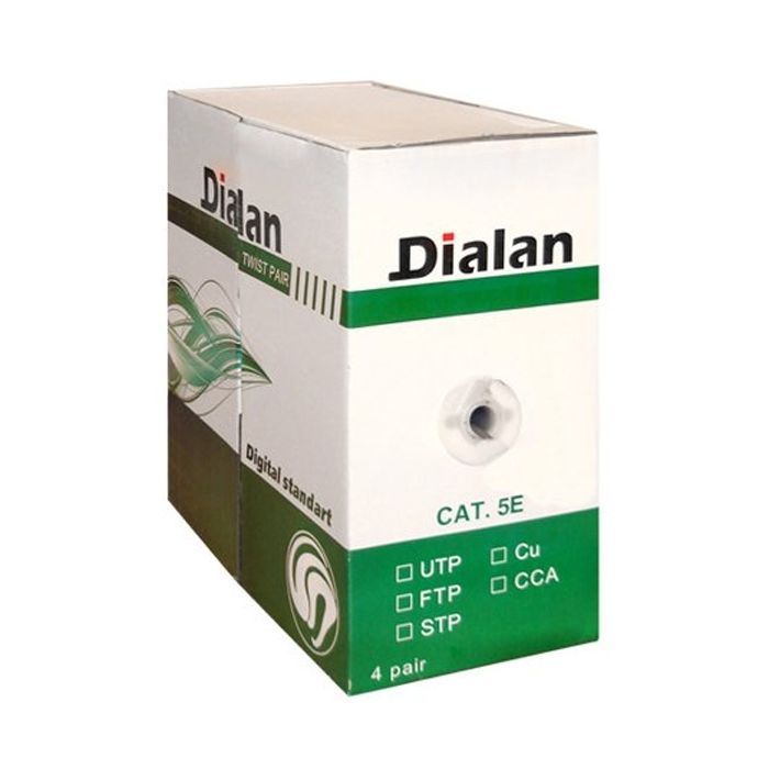 Кабель сетевой Dialan FTP 305м КПВЭ 4*2*0,50 [СU] cat.5e (10554)