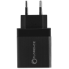 Зарядний пристрій Florence 1USB QC 3.0 + microUSB cable Black (FL-1050-KM)
