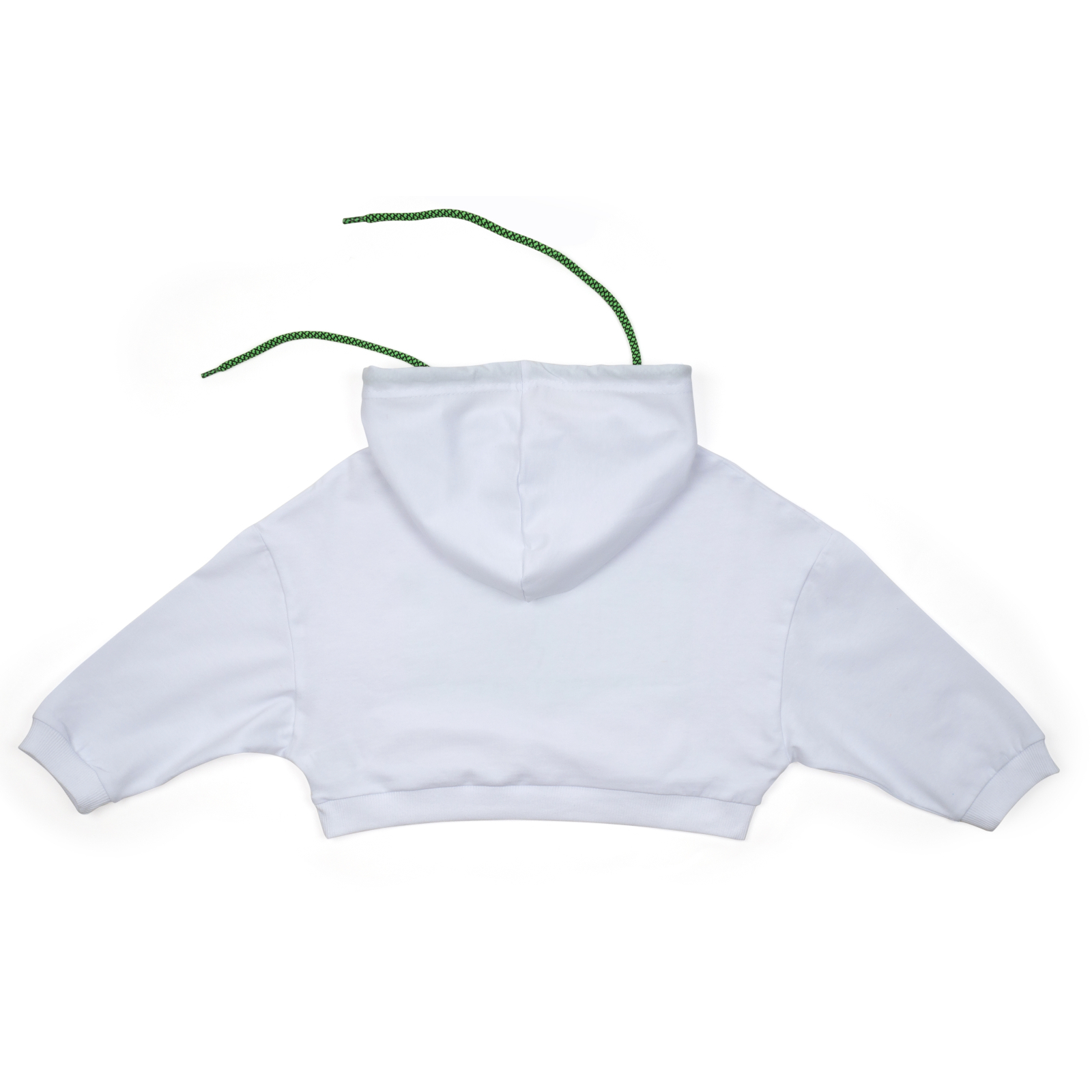 Кофта A-Yugi с капюшоном укороченная (4134-134G-white) изображение 2