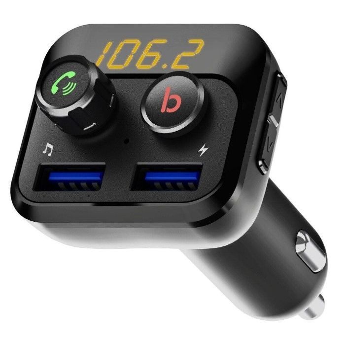 FM модулятор Grand-X 98GRX MegaBass, Bluetooth V5.0 MicroSD, 2USB , MegaBass, han (98GRX)