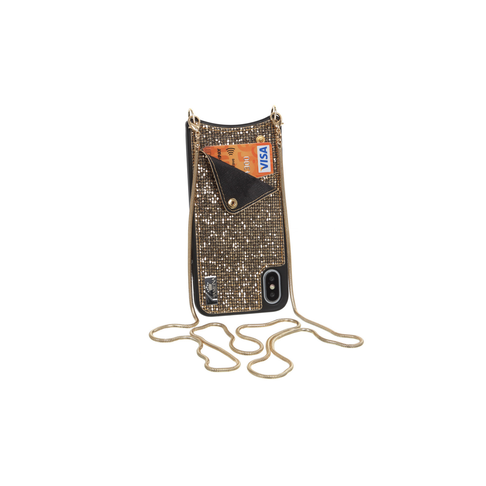 Чехол для мобильного телефона BeCover Glitter Wallet Apple iPhone X/Xs Gold (703618) (703618)