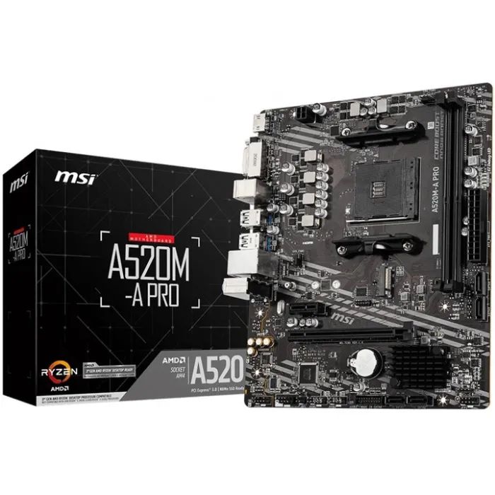 Материнская плата MSI A520M-A PRO изображение 2