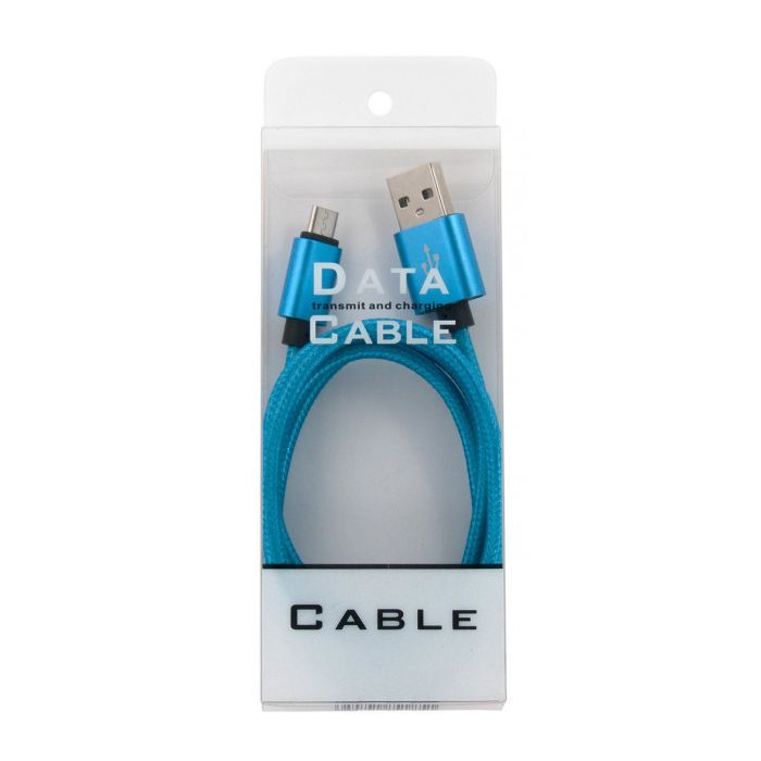 Дата кабель USB 2.0 AM to Micro 5P 1.0m blue Dengos (NTK-M-MT-BLUE) зображення 3