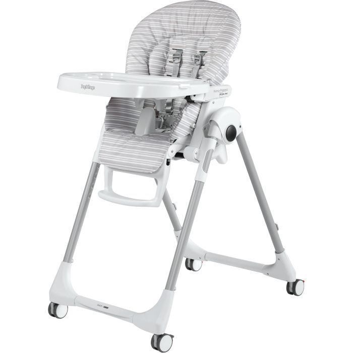 Стульчик для кормления Peg-Perego Prima Pappa Follow Me Linear Grey (IH01000000RIG56)